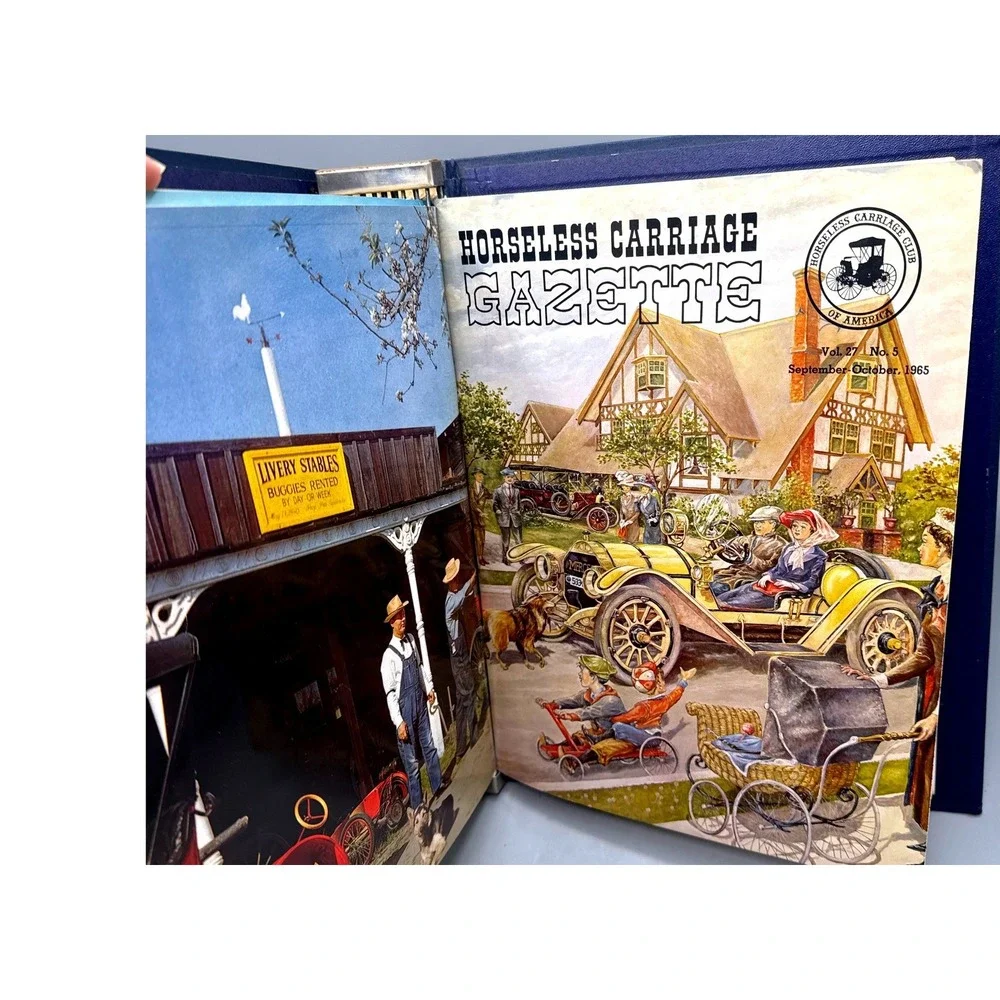 Horseless Carriage Gazette 1964-1965 Magazine Collection 11 Issues Blue Binder-B